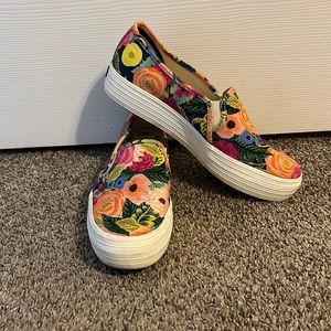 Keds x Rifle Paper women’s slip ons